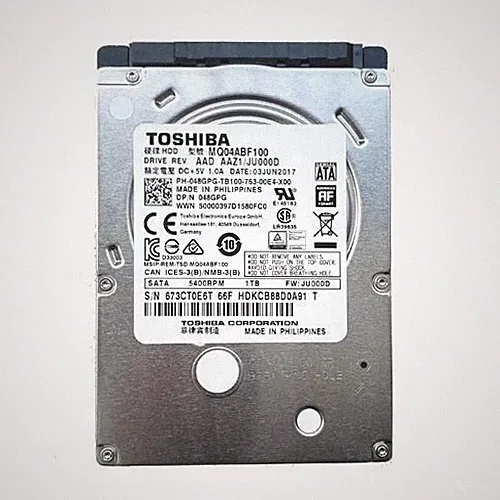 Internal 1TB hard drive