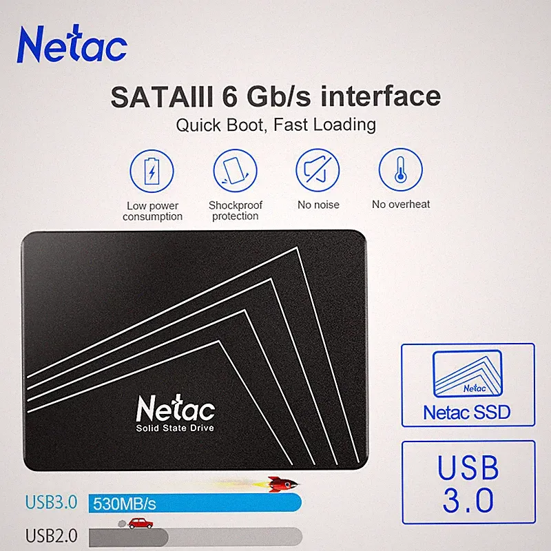 2.5'' SSD SATA 3.0 PC Internal Solid State Drive High Speed Hard Drives