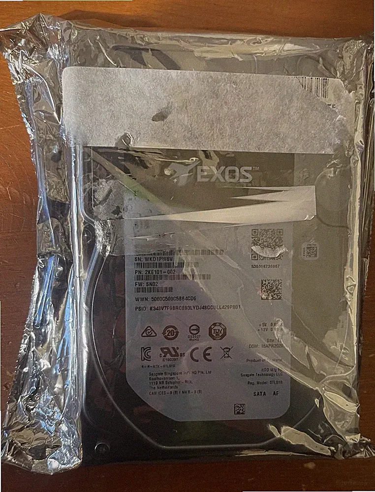 NEW Seagate Exos 7E8 8TB, Internal, 7200 RPM, 3.5 Inch (ST8000NM000A) Hard Drive