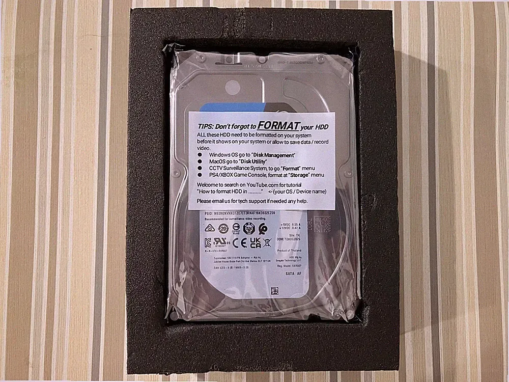 New Seagate Skyhawk 6TB Hard Disk Drive HDD – 3.5 Inch SATA 6Gb/s 256MB