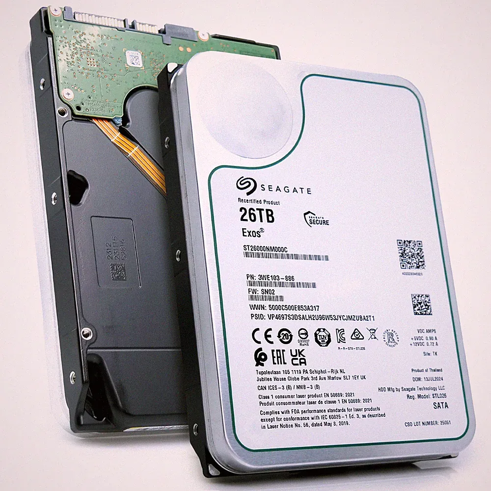 Seagate Exos 26TB 7.2K RPM SATA 6Gb/s 3.5" Enterprise HDD - ST26000NM000C